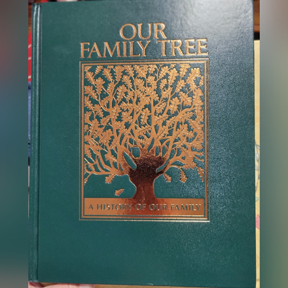 Our Family Tree Genealogy Book Hardcover journal for A History of Your Family